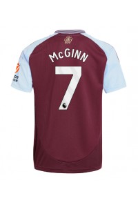 Aston Villa John McGinn #7 Fotballdrakt Hjemme Klær 2024-25 Korte ermer